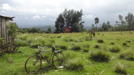 Staff member Beryl Kessio captures the African countryside. 