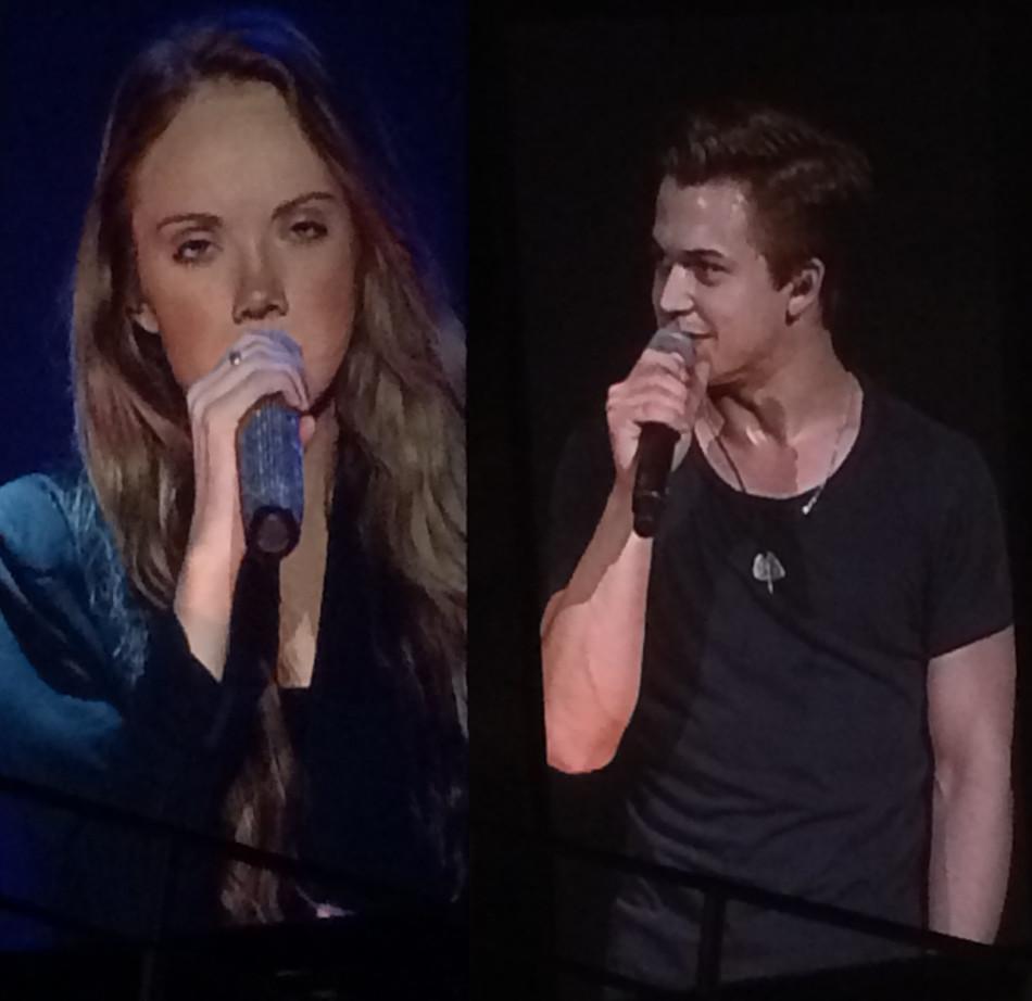 Danielle Bradbery (left) and Hunter Hayes (right)