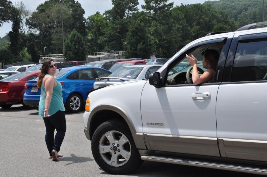Students have been seen aimlessly walking in front of cars on a daily basis. One of the main worries of the student body is getting hit by a driver or hitting someone else’s car.
