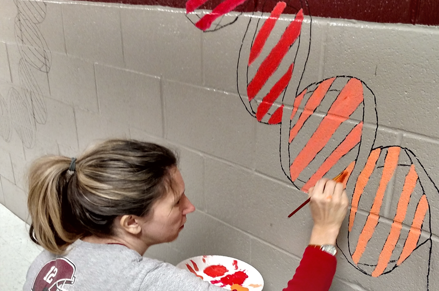 Art meets science in new school mural