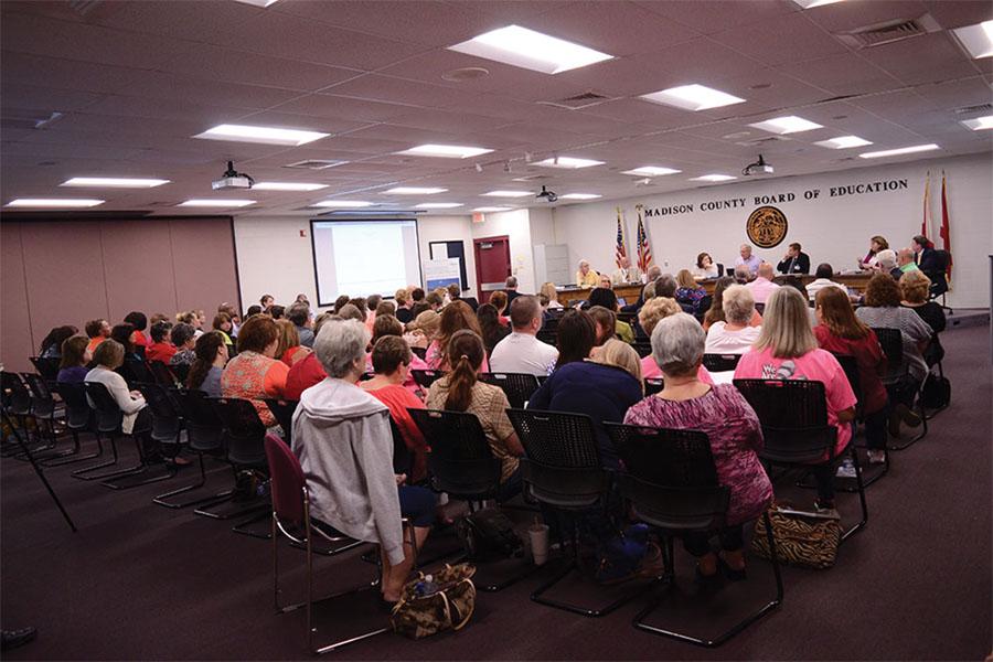 At a May meeting,  no seat is left unfilled as the MCBOE discusses a variety of subjects, including a contract with Appleton company, zone lines and the use of funding.