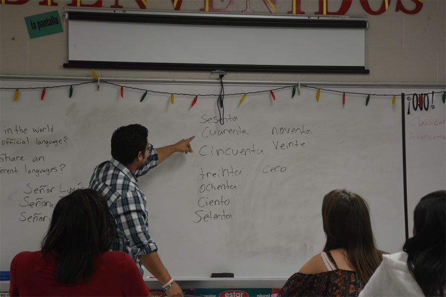 Mario Limon teaches his third block class.