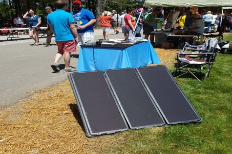 Energy Alabama's booth lead by example with their solar panels