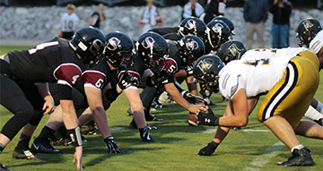 Senior Lee Bowden, an offensive lineman, hurt his hand in the jamboree game. He has worked hard at rehab to get back on the field to complete his senior year. 