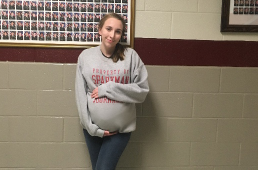Sophomore Madison Duboise learns how being pregnant can affect one's life.