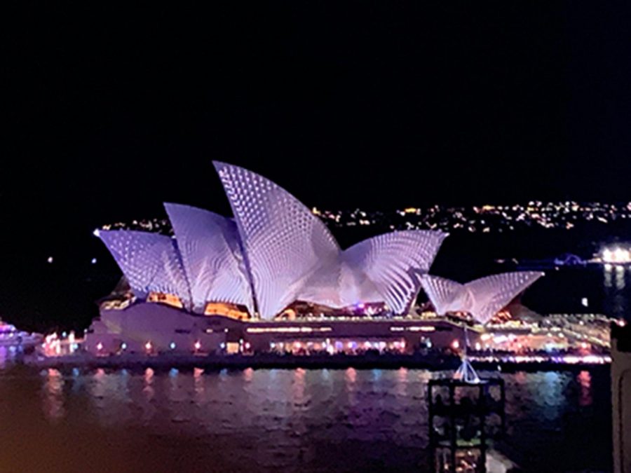 The Sydney Opera House is just one of the attractions students were able to visit on their summer trip Down Under. 