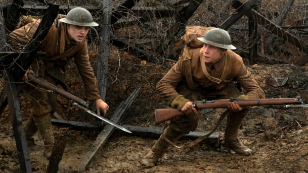 The+movie%2C+1917%2C+follows+two+British+soldiers+during+World+War+I.+