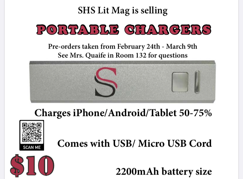 Literary Magazine Sells Portable Chargers For Fundraiser