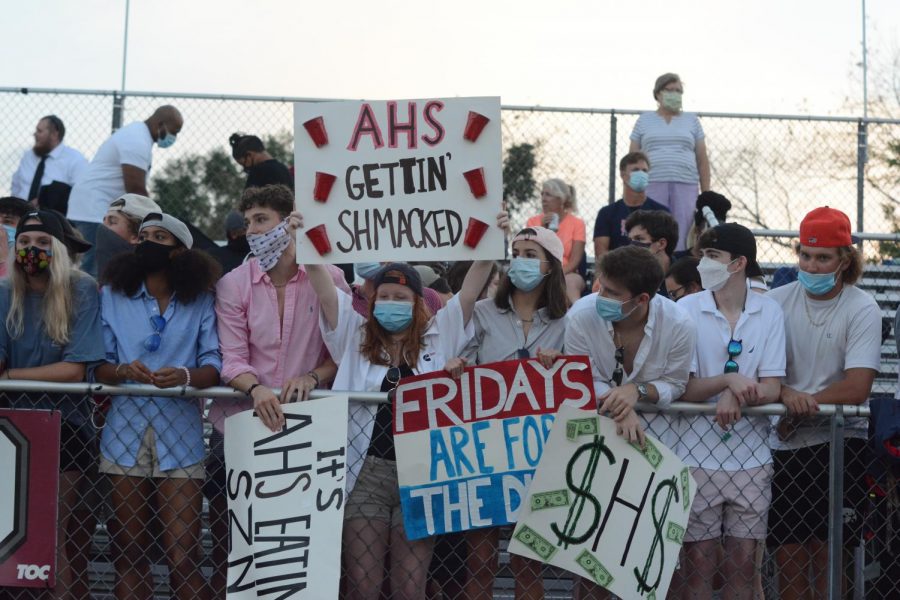 Students are now required to wear masks to all football games. 