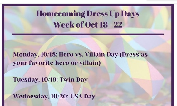 SGA Announces HOCO Dress Up Days