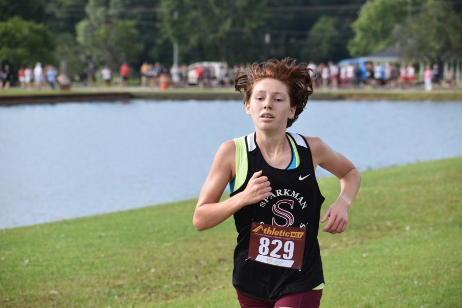 Junior Samantha Menikheim placed 5th during the varisty girls Scottsboro Invitational 2022.
