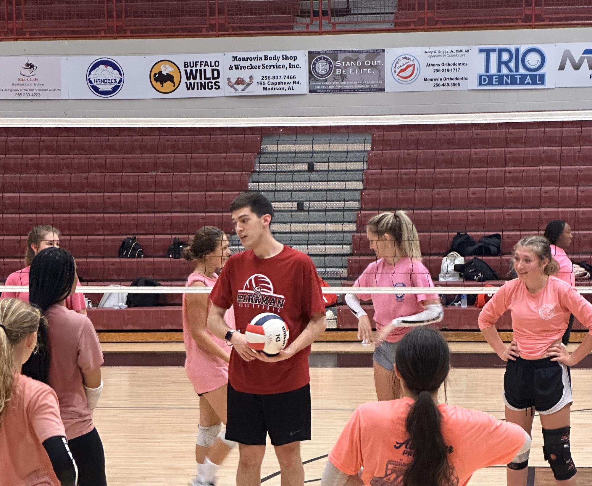 Coach Craddock leads his team through practice as they prepare for the upcoming games of the season.