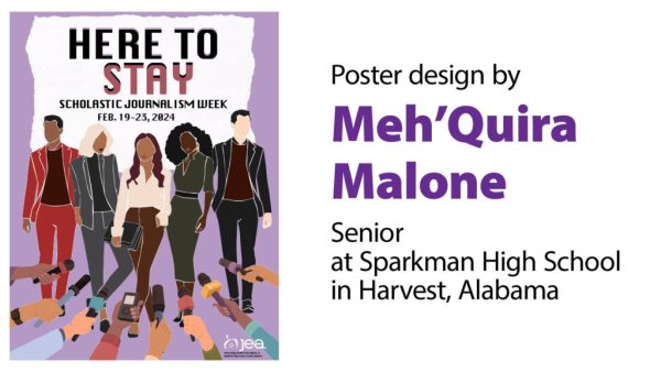 Crimson Crier Editor in Chief Wins Scholastic Press Poster Competition